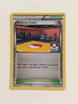 Training Center 102/111 Reverse Holo Crosshatch League Promo Pokemon Card NM - Image 1