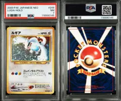Lugia Old Back Lv.45 No.249 PSA7 Pokemon Card Holo Rare 2000 Japanese - Image 1