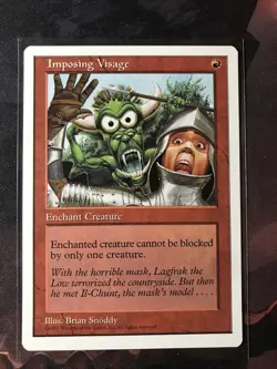 MTG Imposing Visage Core Set 5th Edition NM Unplayed - Image 1
