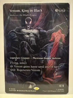Venom, King in Black - Borderless Foil - Spider-Man - NM - MTG Magic - 0022 - Image 1