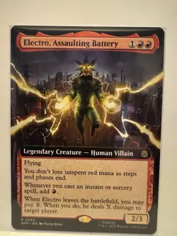 Electro, Assaulting Battery - Extended - Spider-Man - NM - MTG Magic - 0260 - Image 1
