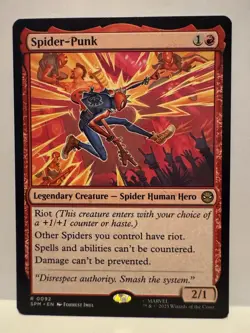 Spider Punk - Spider-Man - NM - MTG Magic - 0092 - Image 1