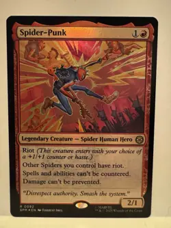 Spider Punk - Foil - Spider-Man - NM - MTG Magic - 0092 - Image 1