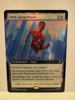 With Great Power... - Borderless Foil - Spider-Man - NM - MTG Magic - 0248 - Image 1