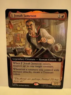 J. Jonah Jameson - Extended Foil - Spider-Man - NM - MTG Magic - 0261 - Image 1
