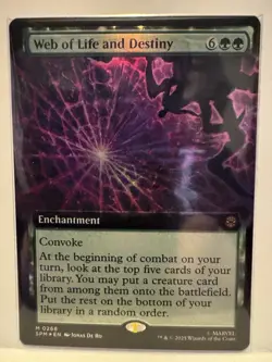 Web of Life and Destiny - Extended Foil - Spider-Man - NM - MTG Magic - 0268 - Image 1