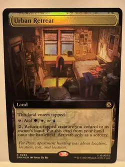 Urban Retreat - Extended Foil - Spider-Man - NM - MTG Magic - 283 - Image 1