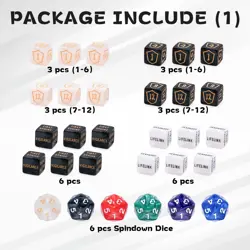78 Pieces MTG Dice Set with Plus 1 Life Counter & Keyword Token Dice & Shield... - Image 2
