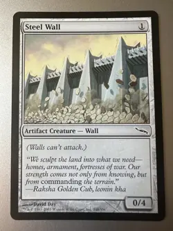 Steel Wall (LP) Mirrodin Common MRD Magic the Gathering MTG - Image 1