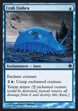 Crab Umbra - Medium Play MTG Rise of the Eldrazi - Image 1