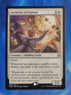 Archivist of Oghma Commander Legends: Battle for Baldur's Gate Regular MTG 004 - Image 1