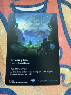 Breeding Pool, Borderless Art Foil, Edge of Eternities, Magic MTG NM - Image 1