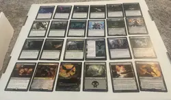 MTG Cards Lot Black Foil, Rare, Uncommon, Land + Commons Magic The Gathering - Image 1