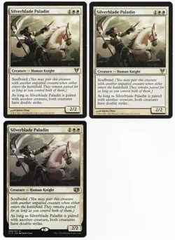 Silverblade Paladin x3 3x Various Sets White Rare Creature MTG NM AZ2 - Image 1