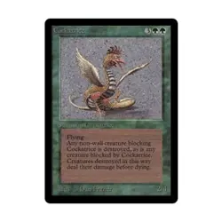 WOTC MtG Beta Cockatrice (R) VG - Image 1