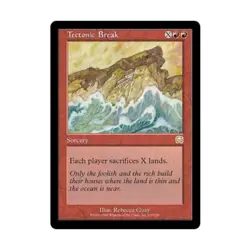 WOTC MtG Mercadian Masques Tectonic Break (R) EX - Image 1