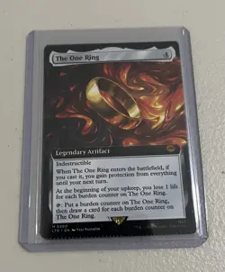 The One Ring (Extended Art) NEAR MINT Condition: Universes Beyond: LOTR: MTG - Image 1
