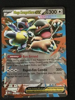 Pokemon TCG Mega Evolution Mega Kangaskhan ex 104/132 Holo ENGLISH Pack Fresh NM - Image 1