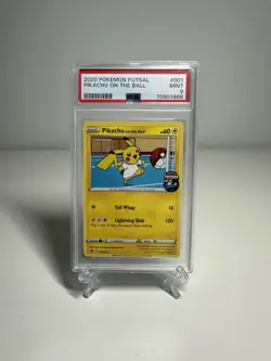 2020 Pokemon Futsal #001 Pikachu On The Ball PSA 9 MINT - Image 1