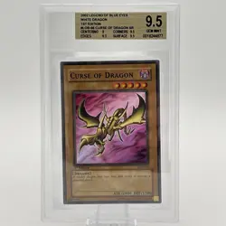 Curse of Dragon 2002 Yu-Gi-Oh LOB-066 BGS 9.5 Gem Mint - 1st Edition Yugioh - Image 1