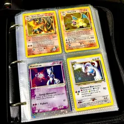 Lot of 100 ALL HOLO Vintage Pokemon Card Binder Collection Charizard - Image 1