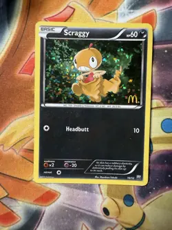 Scraggy 10/12 McDonalds 2012 Holo Promo Pokemon TCG Card - Image 1