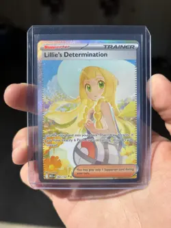 Lillie’s Determination SIR 184/132 Secret Rare Pokemon Card (Mega Evolution) - Image 1