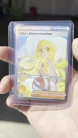 Lillie’s Determination SIR 184/132 Secret Rare Pokemon Card (Mega Evolution) - Image 2