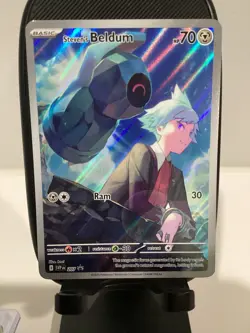 Pokemon TCG Steven’s Beldum 207 Black Star Promo Card Pack Fresh NM Condition - Image 1