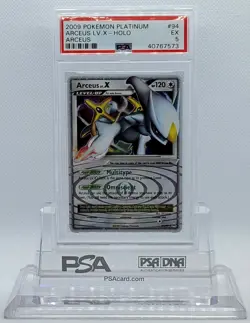 POKEMON ARCEUS LV X #94 ULTRA RARE HOLO FOIL CARD PSA 5 EX #* - Image 1
