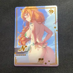 Nami One Piece N Card Goddess Story Genki Parade CCG Waifu Anime N-38 Bikini - Image 1