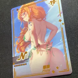 Nami One Piece N Card Goddess Story Genki Parade CCG Waifu Anime N-38 Bikini - Image 2