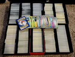 1000 Pokemon Cards STREAMER BULK Common Uncommons Rares + 50 HOLOS NM NO ENERGY - Image 1