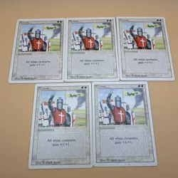 Lot Of 5 Cards. Magic the Gathering: Revised Crus@de - Image 1