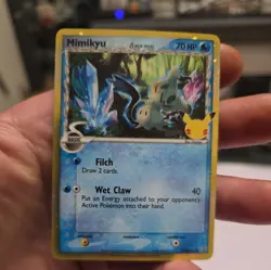 Mimikyu 25th Anniversary Swsh136 BlackStar Promo celebrations pokemon card - Image 1