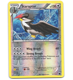 Pokemon 2013 Light Play Staraptor 97/116 Plasma Freeze REVERSE Card - Image 1