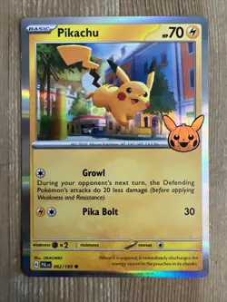 Pikachu 062/193 Pokemon Trick Or Trade Holo 2023 Halloween Promo Card NM - Image 1