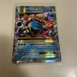 Pokemon Mega M Blastoise EX Holo Card 22/108 XY-Evolutions Ultra Rare - Image 1