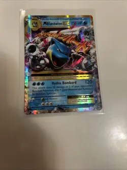 Pokemon Mega M Blastoise EX Holo Card 22/108 XY-Evolutions Ultra Rare - Image 2