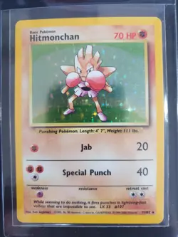 Hitmonchan 7/102 Holo - Base Set 1 - Pokemon Card - Excellent Condition - Image 1
