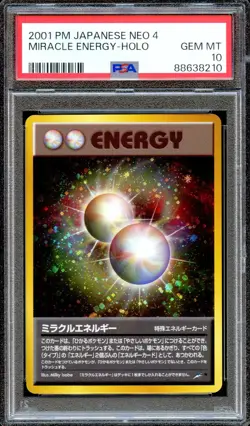 PSA 10 Miracle Energy Neo 4 Destiny Japanese Pokemon Card GEM MINT Holo - Image 1