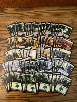 Ravnica Basic Land Lot x80 Magic the Gathering Ravnica Basic Land 4x Each Art LP - Image 1