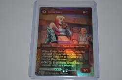MTG magic SPIDERMAN spm FOIL GWEN STACY GHOST SPIDER #202 MYTHIC - Image 1