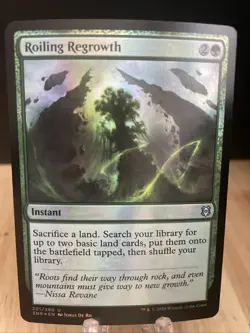 MTG Roiling Regrowth FOIL #201/280 Zendikar Rising Uncommon ZNR NM/M - Image 1