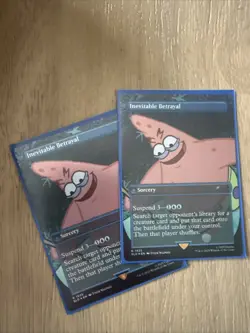 1x Inevitable Betrayal, Foil, Spongebob Squarepants Secret Lair Drop, MTG NM - Image 1