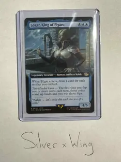 Edgar, King of Figaro Extended Art x1, Magic the Gathering, Final Fantasy, NM - Image 1