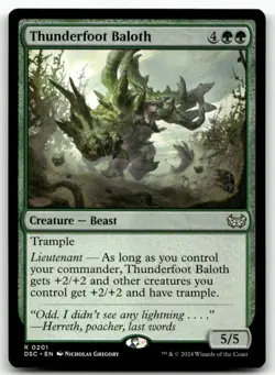 Thunderfoot Baloth #201 MTG Duskmourn NM X1 - Image 1