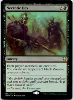 Necrotic Hex - FOIL - Commander Legends - 137 LP - Image 1