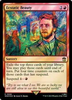 MTG FOIL Ecstatic Beauty Surge Foil - Doctor Who Commander #688 - Image 1