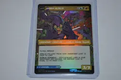 MTG magic SPIDERMAN spm BORDERLESS FOIL NORMAN OSBORN GREEN GOBLIN #220 MYTHIC - Image 2